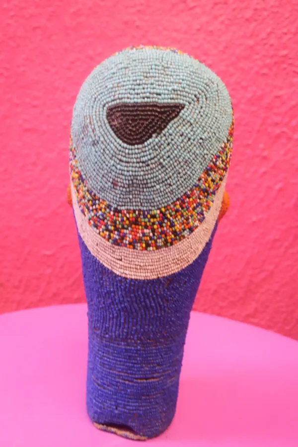 Authentic Bamileke Head- Midnight blue ( photo 3) Authentic Bamileke Head- Midnight blue ( photo 3)