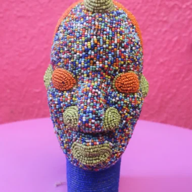 Authentic Bamileke Head - Multicolor