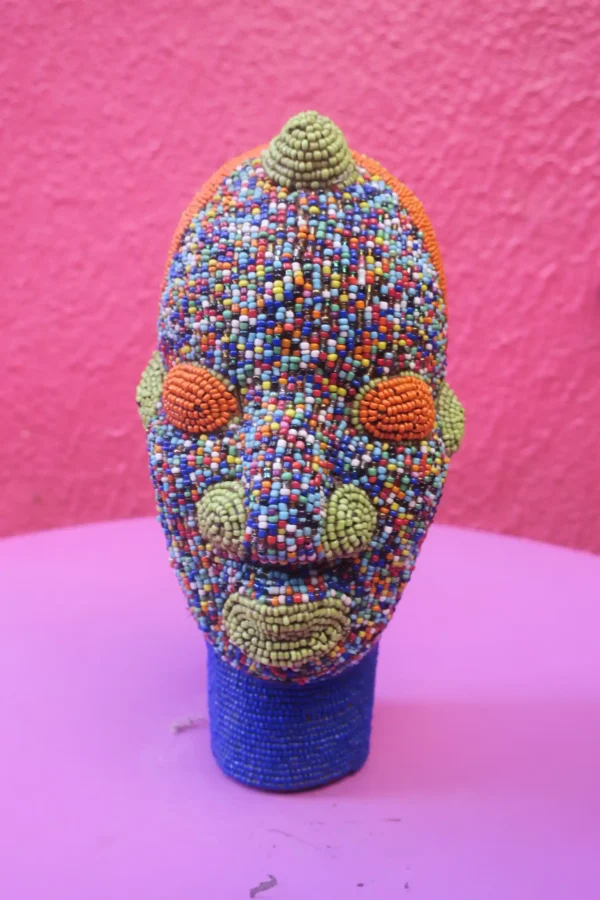 Authentic Bamileke Head - Multicolor £250