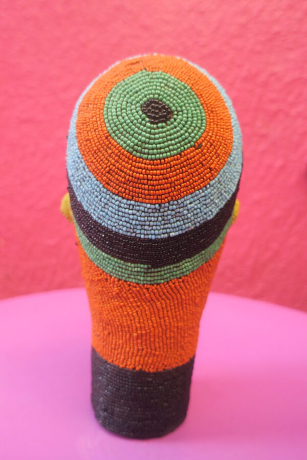 Authentic Bamileke Head - Multicolour ( back) 2 photo