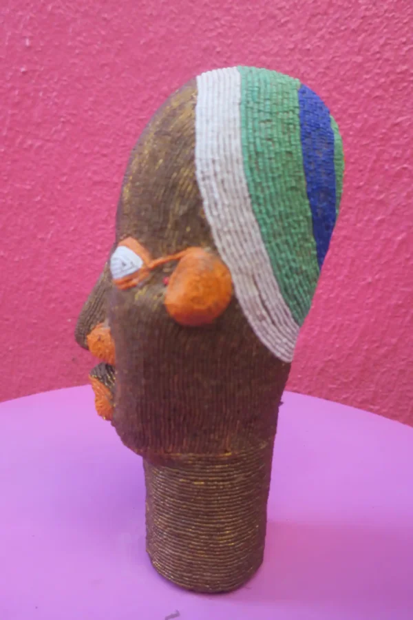 Authentic Bamileke Head — Brown (photo 2)