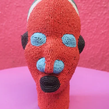 Authentic Bamileke Head — Red