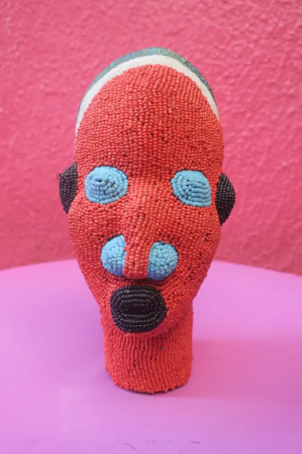 Authentic Bamileke Head — Red £200
