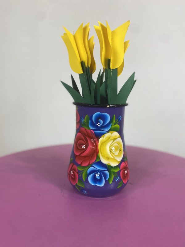 Enamel Floral Vase - Purple (styled) £49 Enamel Floral Vase - Purple (styled) £49