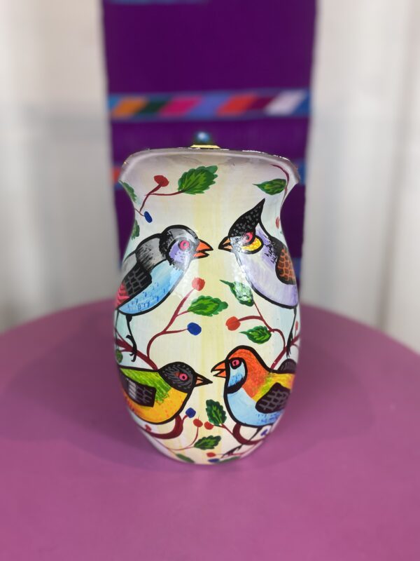 Enamel Peacock Jug - £70 back photo 3rd photo (1)