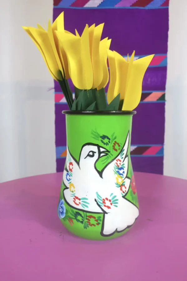 Enamel Peacock Vase - Green £49 (2nd photo)