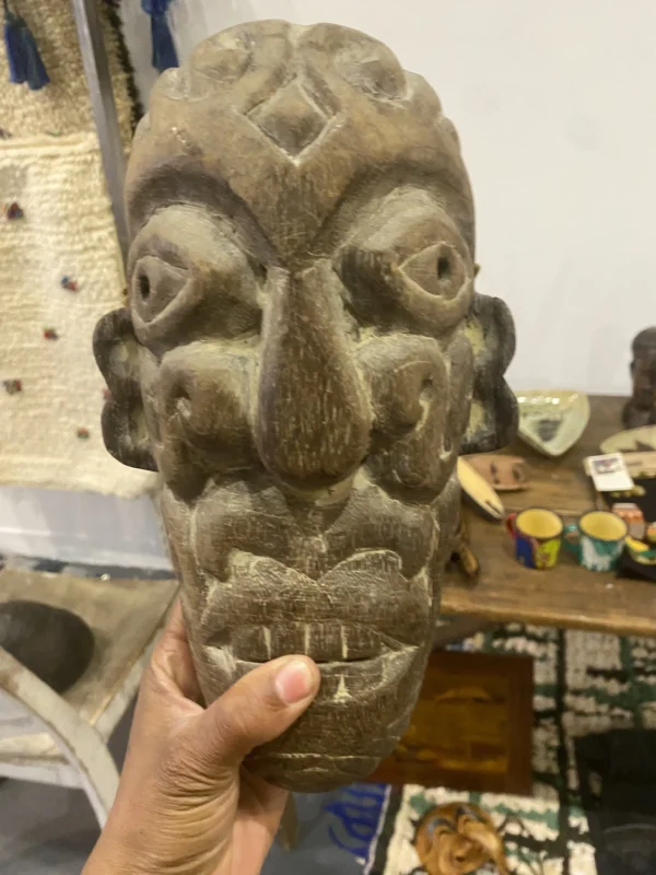 Hand-Carved Wooden African Mask £155 Hand-Carved Wooden African Mask £155