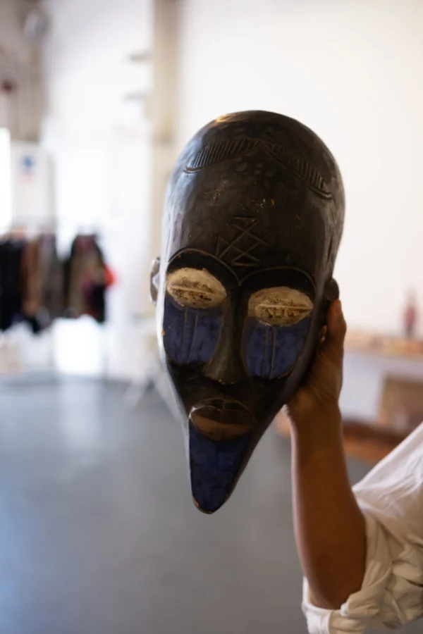 Wooden Hand-Painted Tribal Art (2nd photo)