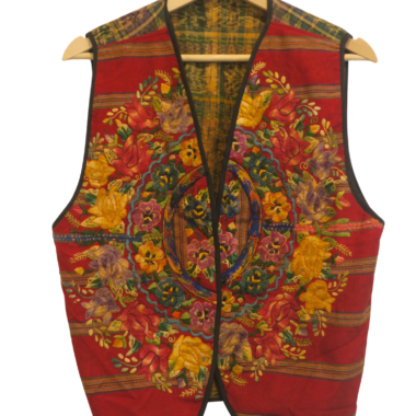 GUATEMALAN HANDWOVEN VEST ( SIZE S/M)