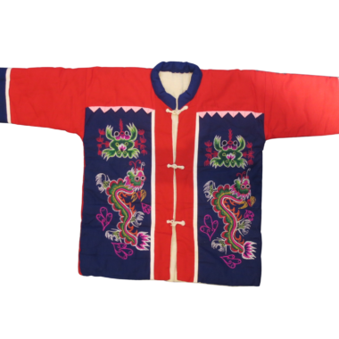 Handmade Appliqué & Embroidered Quilted Cotton Kids Jacket