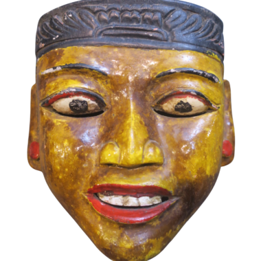 Vintage Hand-Carved Wooden Mask