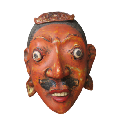 Vintage Hand-Carved Wooden Mask