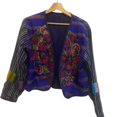 Guatemalan Handwoven Embroidered Jacket (size S)