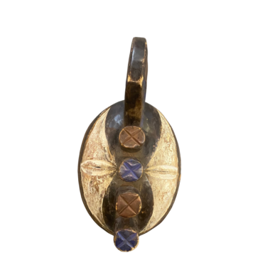 HAND-PAINTED TRIBAL WOODEN MASK